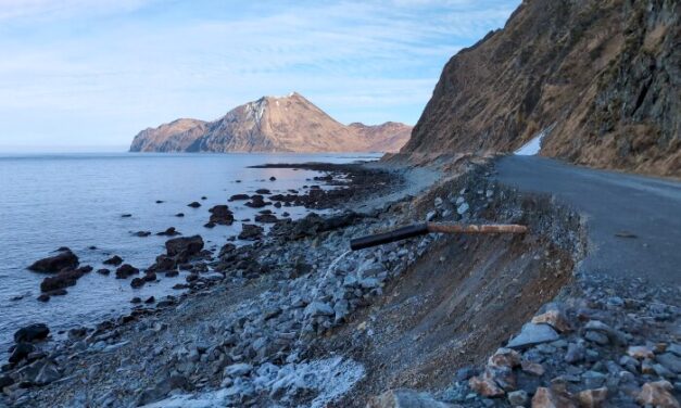 Unalaska gets state disaster declaration after winter storm damages roads, coastline